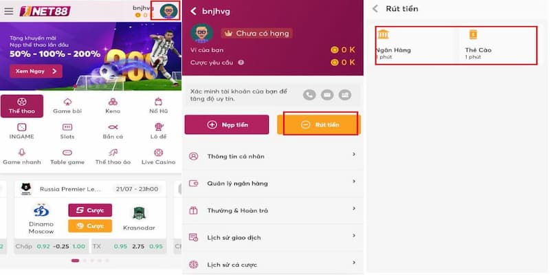 Giải đáp thắc mắc thường gặp khi rút tiền Net88